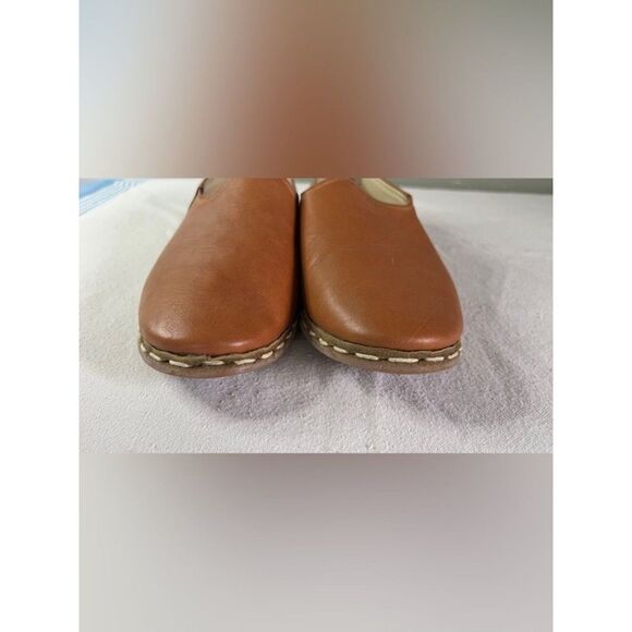 Bespoky Turkish Tan Leather Slip on Loafers Unisex Size 40 main image 7